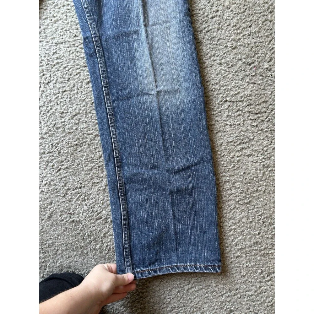 Levis 514 Straight Leg Jeans Men's 36x32 Light Wash Blue Denim - Picture 2 of 7